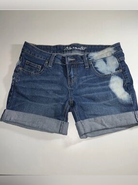 Bluenotes Womens Blue Denim Shorts Color Blue Size: 26